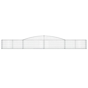 vidaXL Gabions with Arch 8 pcs. 400x30x40/60 cm Galvanized Iron