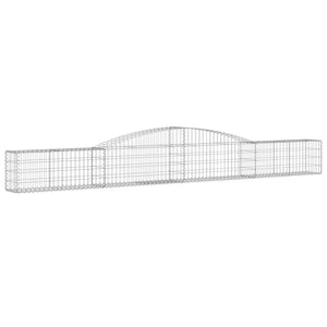 vidaXL Gabions with Arch 9 pcs. 400x30x40/60 cm Galvanized Iron