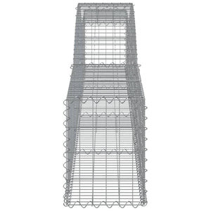 vidaXL Gabions with Arch 15 pcs. 400x30x40/60 cm Galvanized Iron