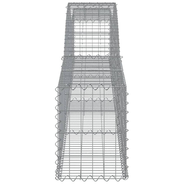vidaXL Gabions with Arch 15 pcs. 400x30x40/60 cm Galvanized Iron