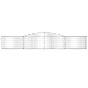 vidaXL Gabions with Arch 3 pcs. 400x30x60/80 cm Galvanised Iron