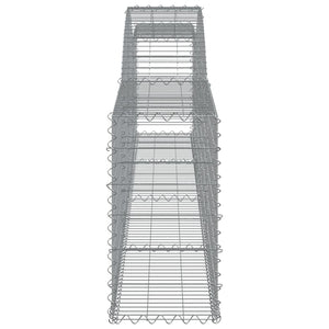 vidaXL Gabions with Arch Top 9 pcs. 400x30x60/80 cm Galvanized Iron