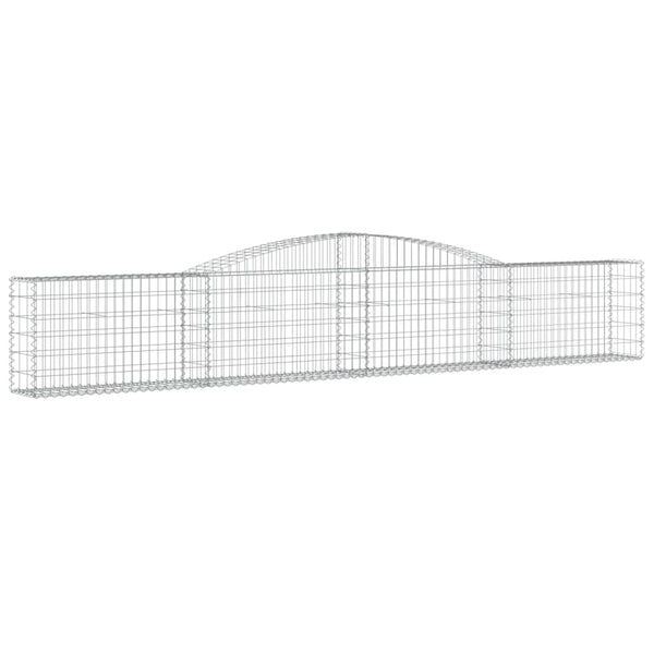 vidaXL Gabions with Arch 20 pcs 400x30x60/80 cm Galvanized Iron