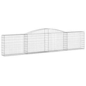 vidaXL Gabions with Arch 20 pcs. 400x30x80/100cm Galvanized Iron