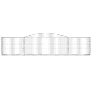 vidaXL Gabions with Arch 20 pcs. 400x30x80/100cm Galvanized Iron