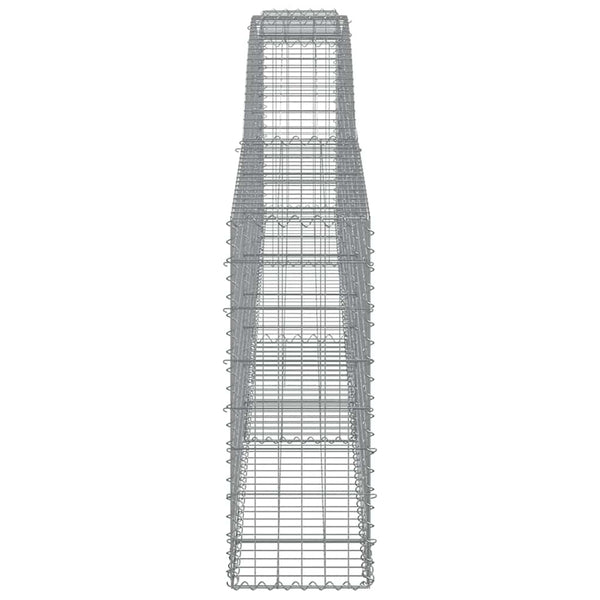 vidaXL Gabions with Arch 20 pcs. 400x30x80/100cm Galvanized Iron