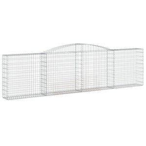 vidaXL Gabions with Arch 25 pcs 400x30x100/120 cm Galvanized Iron