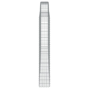 vidaXL Gabions with Arch Top 4 pcs 400x30x200/220cm Galvanized Iron