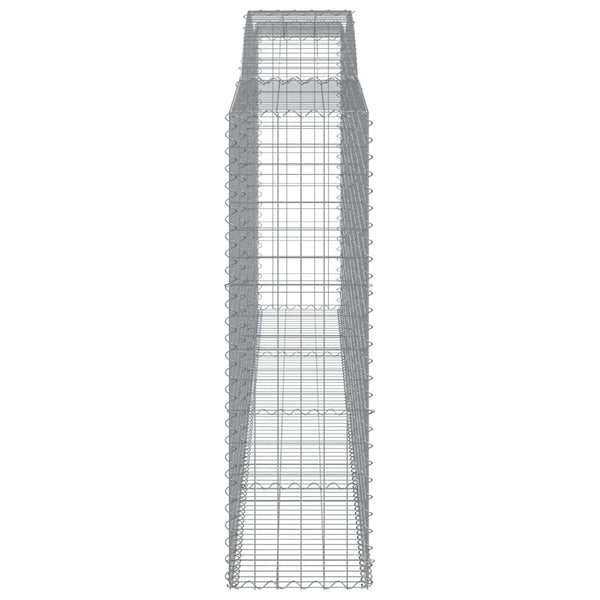 vidaXL Gabions with Arch 20 pcs 400x50x160/180cm Galvanized Iron