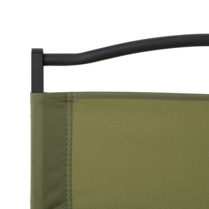 vidaXL Camping Chairs 2 pcs Green 54x43x59 cm Oxford Fabric