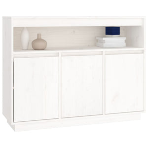 Weißes Sideboard 104,5 cm Kiefer Massivholz