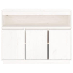 Weißes Sideboard 104,5 cm Kiefer Massivholz