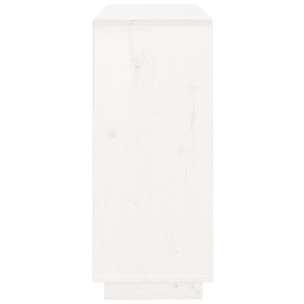 Weißes Sideboard 104,5 cm Kiefer Massivholz