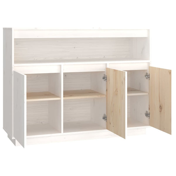 Weißes Sideboard 104,5 cm Kiefer Massivholz