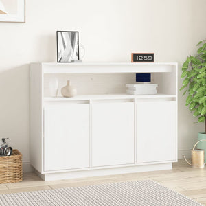 Weißes Sideboard 104,5 cm Kiefer Massivholz