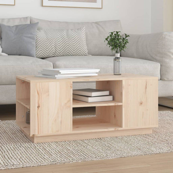 Couchtisch Kiefer Massivholz 90x49 cm