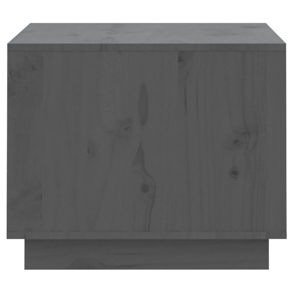 Grauer Couchtisch 120 cm Kiefer Massivholz