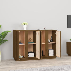 Sideboard Honigbraun 120 cm Kiefer Massivholz