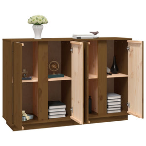 Sideboard Honigbraun 120 cm Kiefer Massivholz
