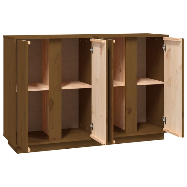Sideboard Honigbraun 120 cm Kiefer Massivholz