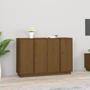 Sideboard Honigbraun 120 cm Kiefer Massivholz