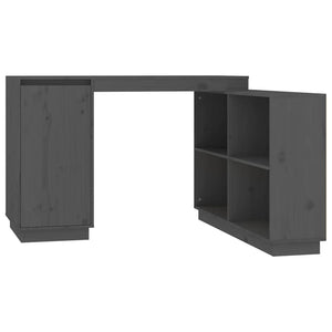 Grauer Kiefer Massivholz Schreibtisch 110x50 cm