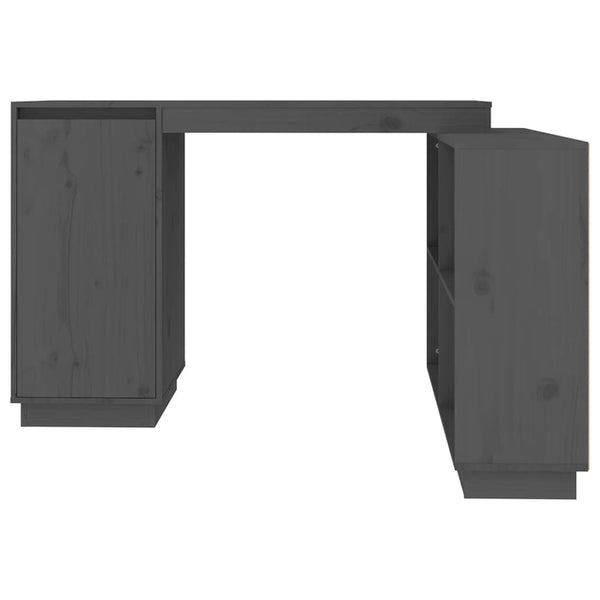 Grauer Kiefer Massivholz Schreibtisch 110x50 cm