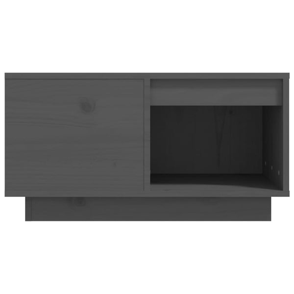 vidaXL Coffee Table Grey 60x61x32.5 cm Solid Pine Wood