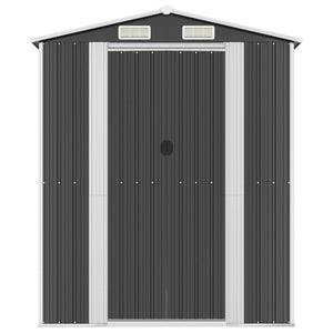 vidaXL Tool Shed Anthracite 192x689x223 cm Galvanized Steel
