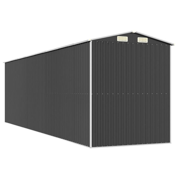 vidaXL Tool Shed Anthracite 192x689x223 cm Galvanized Steel