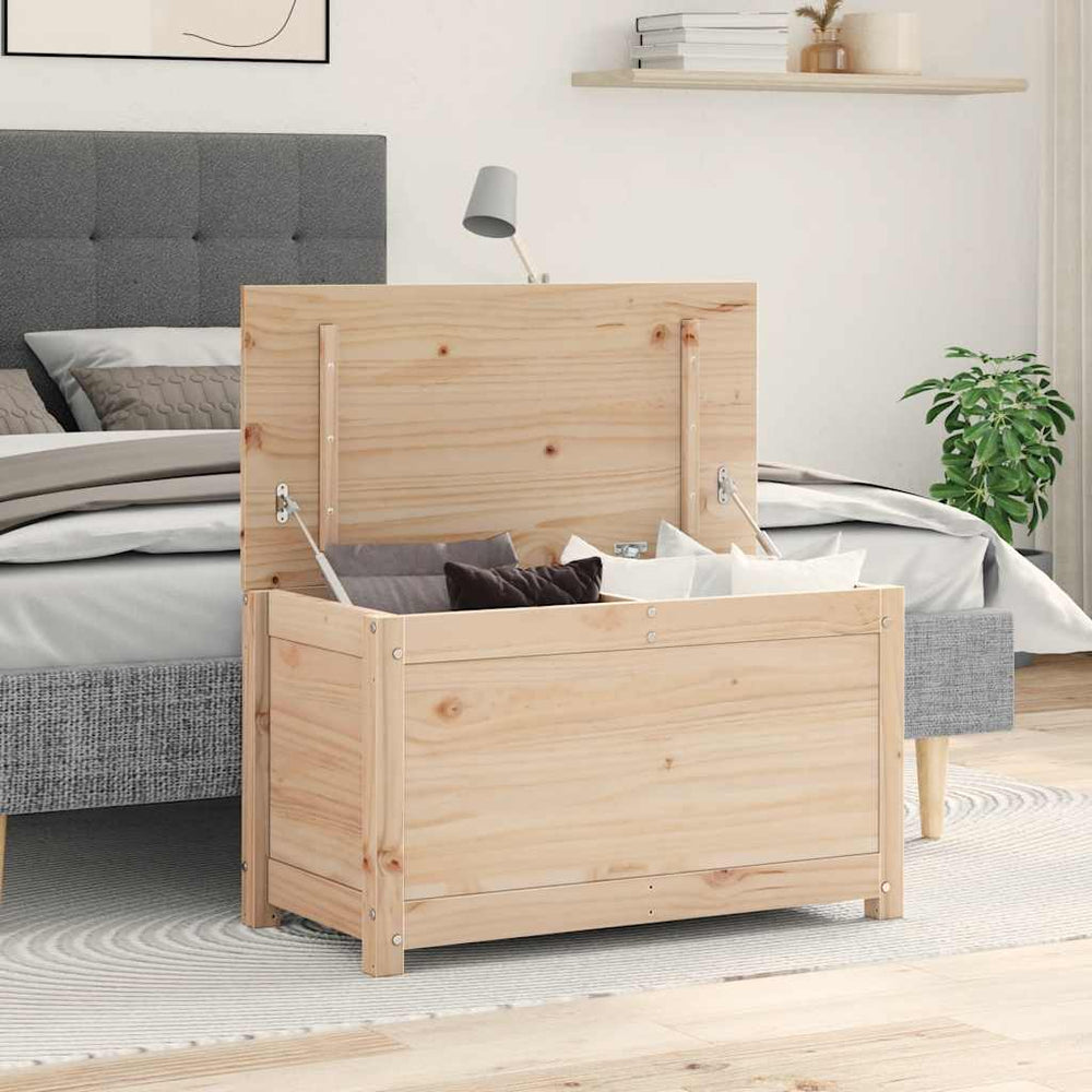vidaXL Chest 80x40x45.5 cm Solid Pine Wood