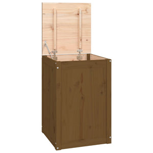 vidaXL Laundry Chest Honey Brown 44x44x66 cm Solid Pine Wood
