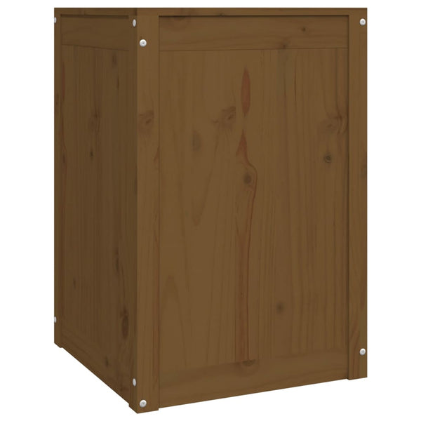 vidaXL Laundry Chest Honey Brown 44x44x66 cm Solid Pine Wood