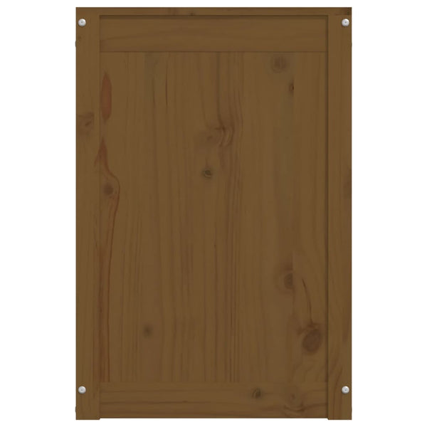 vidaXL Laundry Chest Honey Brown 44x44x66 cm Solid Pine Wood