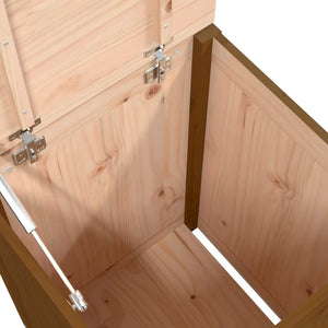 vidaXL Laundry Chest Honey Brown 44x44x66 cm Solid Pine Wood
