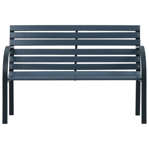 vidaXL Garden Bench Grey 112 cm Solid Firwood