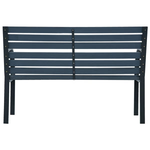 vidaXL Garden Bench Grey 112 cm Solid Firwood