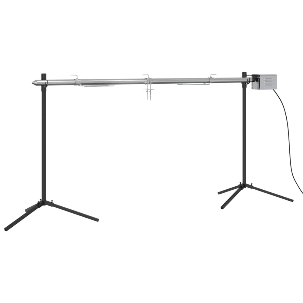 vidaXL Automatic Grill Rotisserie with Motor Stainless Steel 150x46.5x82.5 cm