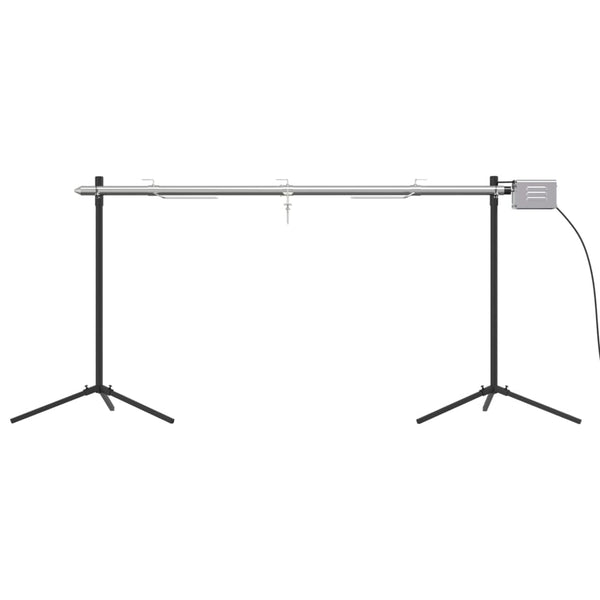 vidaXL Automatic Grill Rotisserie with Motor Stainless Steel 150x46.5x82.5 cm