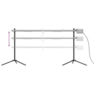 vidaXL Automatic Grill Rotisserie with Motor Stainless Steel 150x46.5x82.5 cm