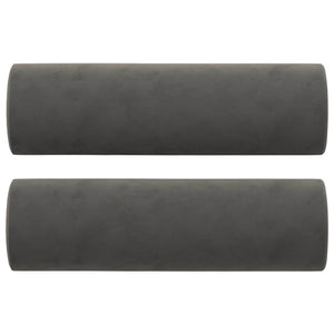 vidaXL 2-Seater Sofa with Cushions Dark Grey 120 cm Velvet