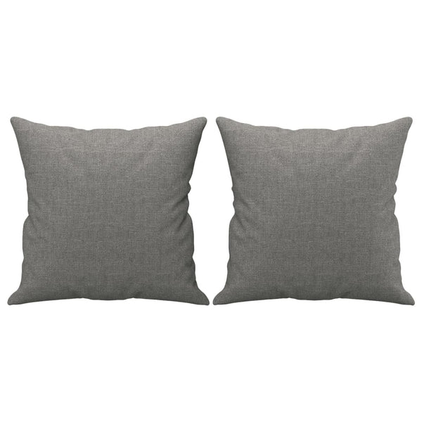 vidaXL 2-Seater Sofa with Cushions Dark Grey 140 cm Fabric