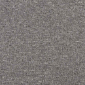 vidaXL 3-Seater Sofa with Footstool Light Grey 210 cm Fabric