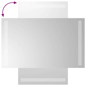 vidaXL LED Bathroom Mirror 30x60 cm
