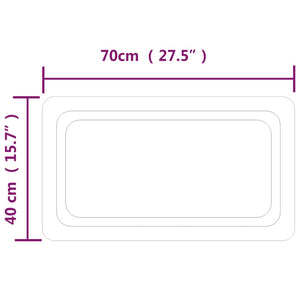 vidaXL LED Bathroom Mirror 40x70 cm