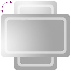 vidaXL LED Bathroom Mirror 50x80 cm