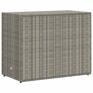 vidaXL Garden Storage Box Grey 100x55.5x80 cm Poly Rattan
