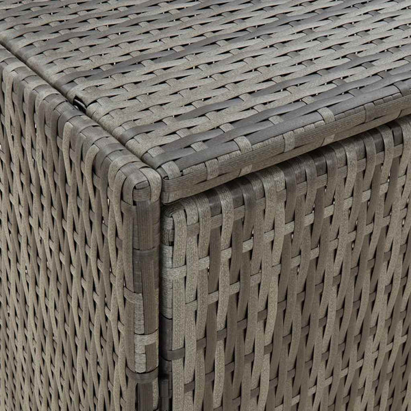 vidaXL Garden Storage Box Grey 100x55.5x80 cm Poly Rattan