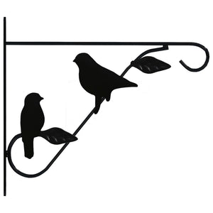 vidaXL Hanging Basket Brackets 4 pcs Black Steel