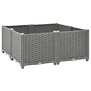 vidaXL Raised Garden Bed 80x80x38 cm Polypropylene